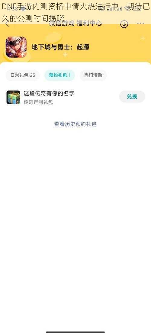 DNF手游内测资格申请火热进行中，期待已久的公测时间揭晓